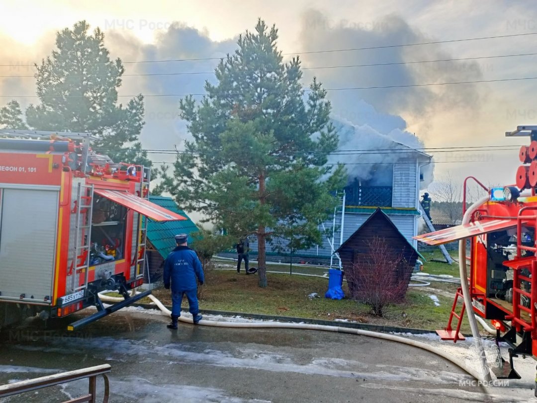 Пожар в Перемышльском районе, д. Корекозево, ул. Центральная